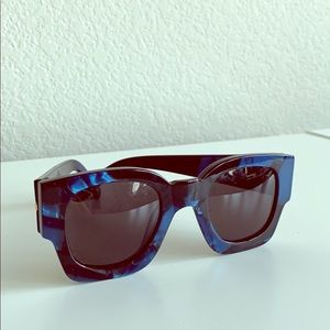 Karen Walker Blue Marble Sunglasses